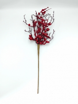 Tall Artificial Christmas Red Berry Pick Stem